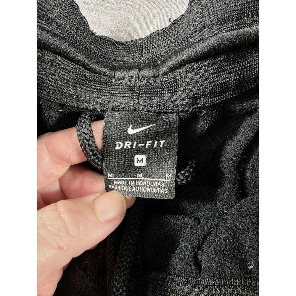 Nike Therma HBR Fleece Pants Men's Medium Black Swoosh Logo Pockets‎ Drawstring - Picture 6 of 9